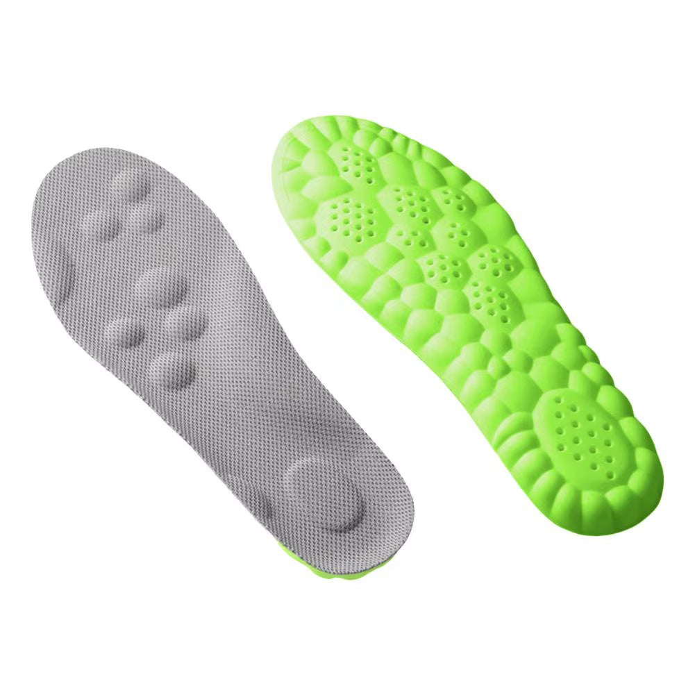 Memory Foam Insoles Cut to Fit Cloud Soles Breathable Inserts with Arch Support Shock-Absorbing Shoe Steppers for Sneakers